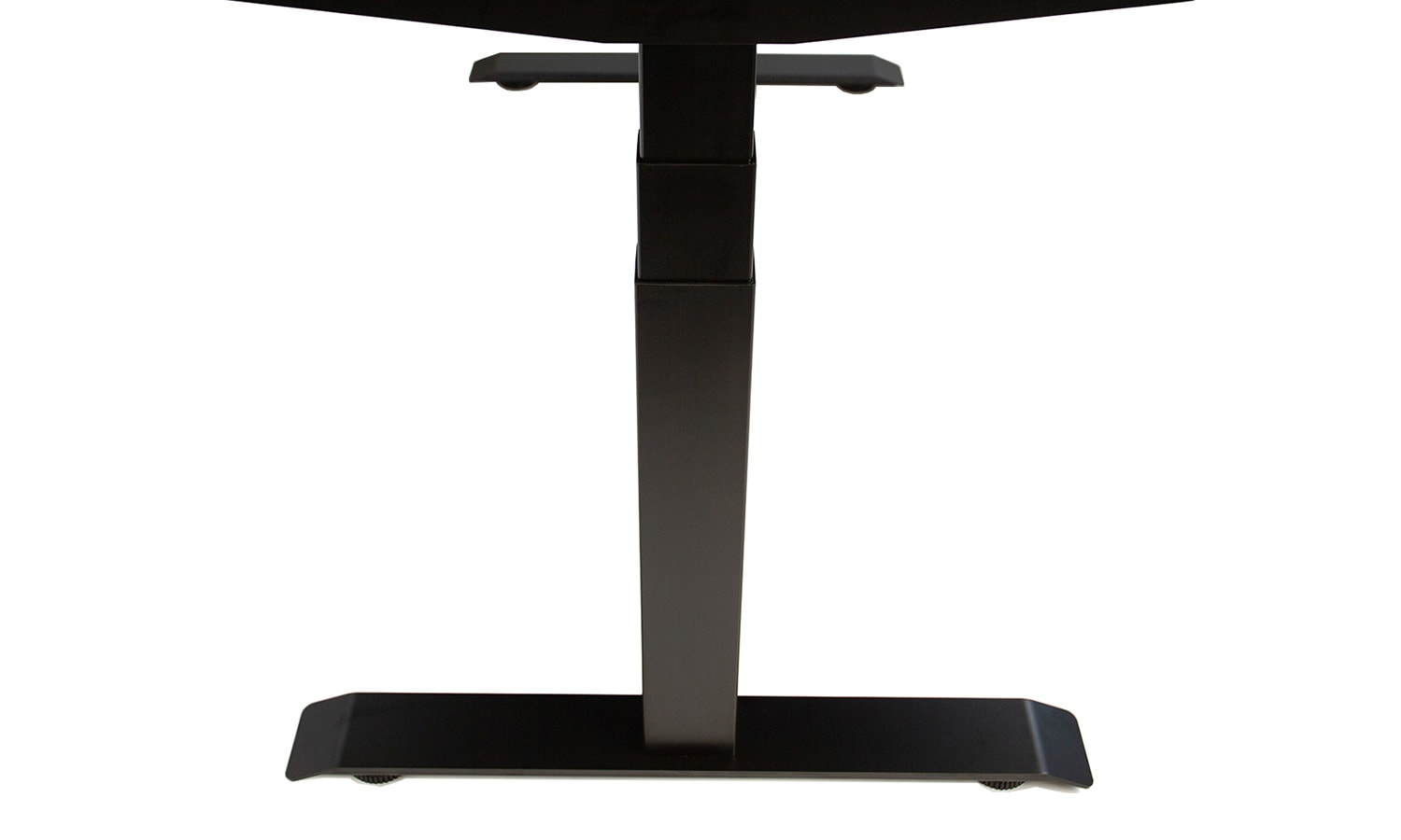 black stand desk frame