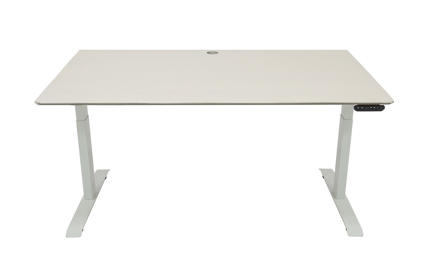 medium white desk with white frame